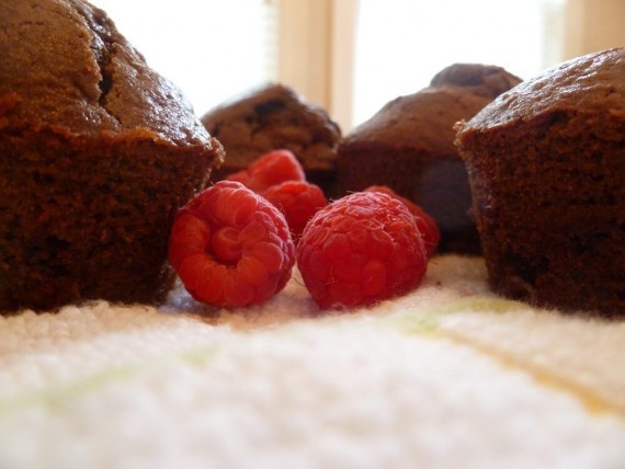 Chocolate Raspberry Muffins