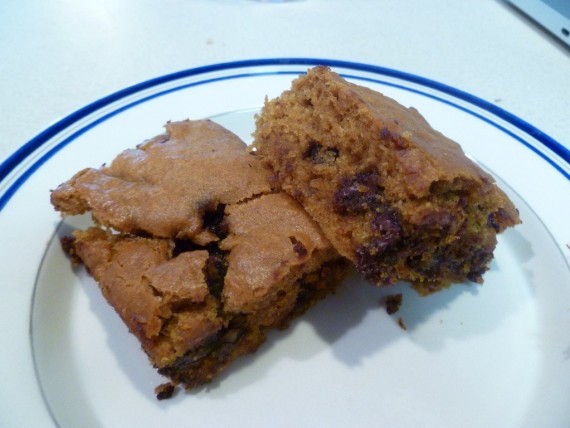 Pumpkin Chocolate Chip Bars