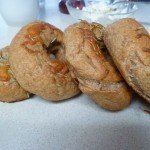 Rosemary, Goat Cheese, Honey Wheat Bagels