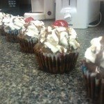 Cherry Coke Float Cupcakes