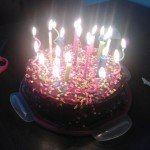 Chocolate Irish Cream Birthday Cake