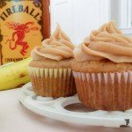 banana cinnamon cupcakes with fireball whisky
