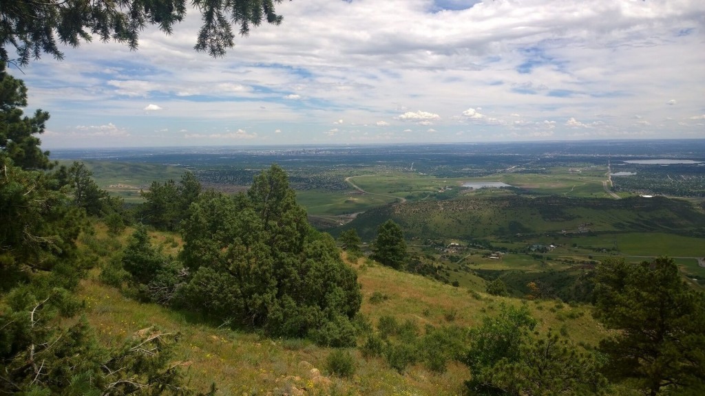 Mount Falcon looking out at Denver