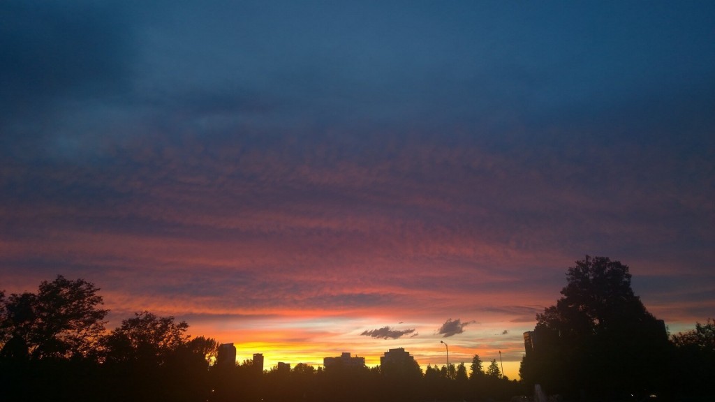 Sunset in Cheesman Park