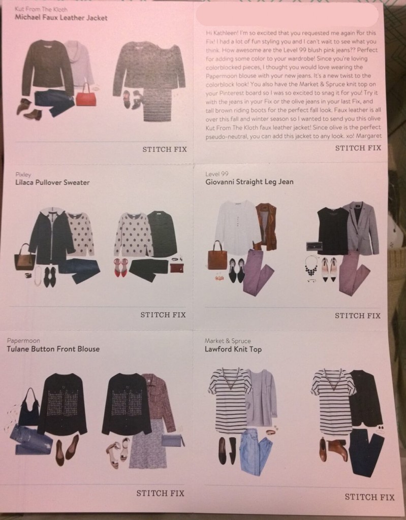 November stitch fix style card