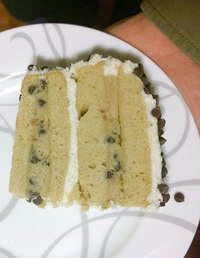 Chocolate Chip Cookie Dough Cake