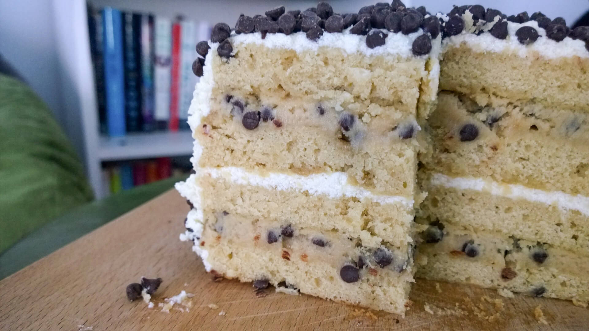 Chocolate Chip Cookie Dough Cake