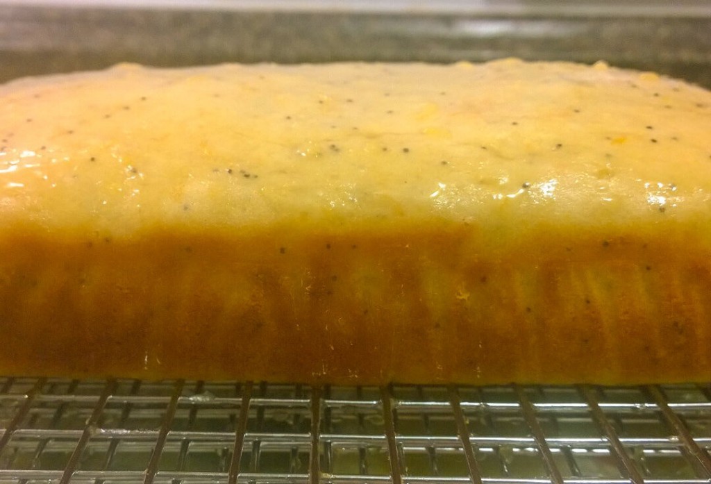 Orange Almond Poppy Seed Yogurt Cake Side