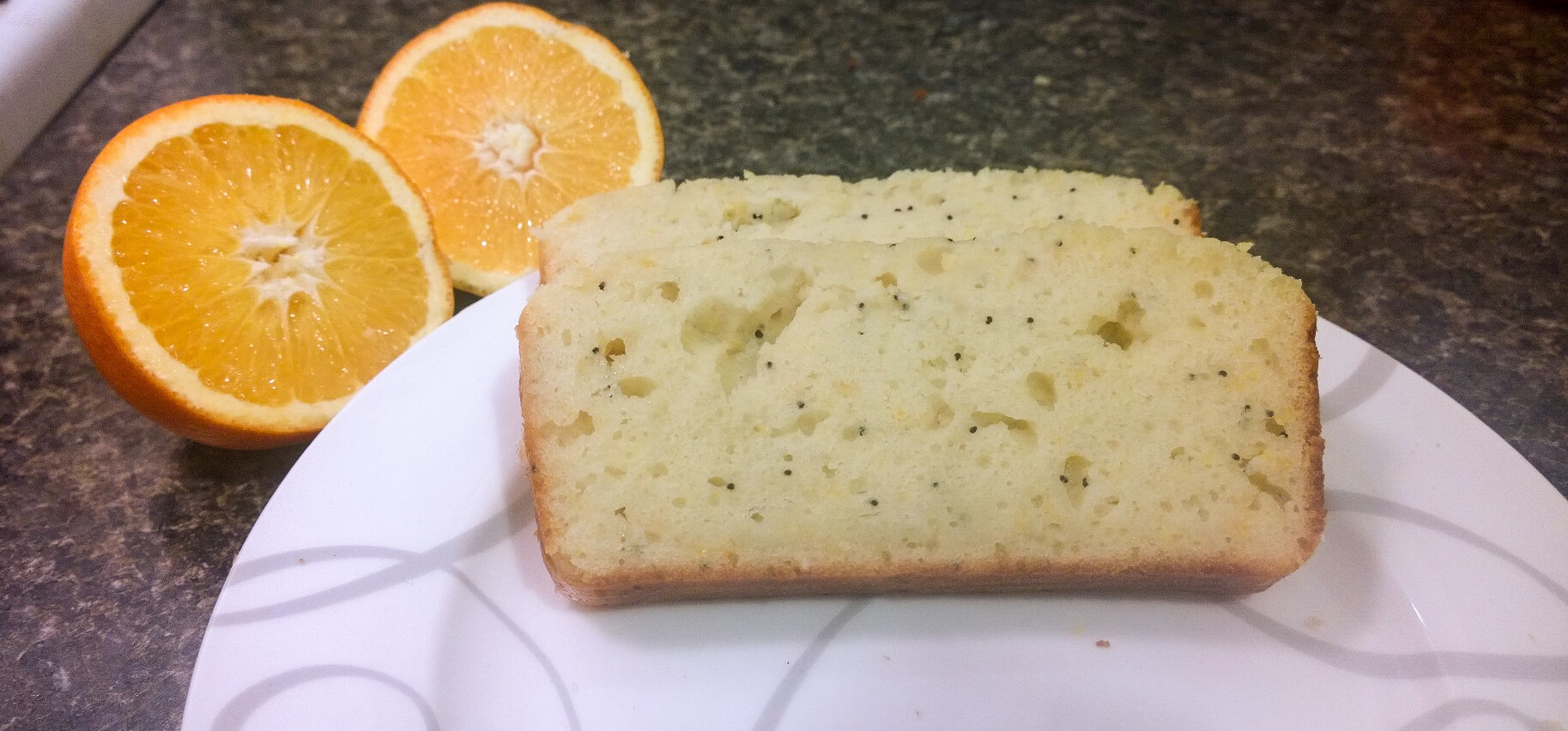 Orange Almond Poppyseed Yogurt Cake