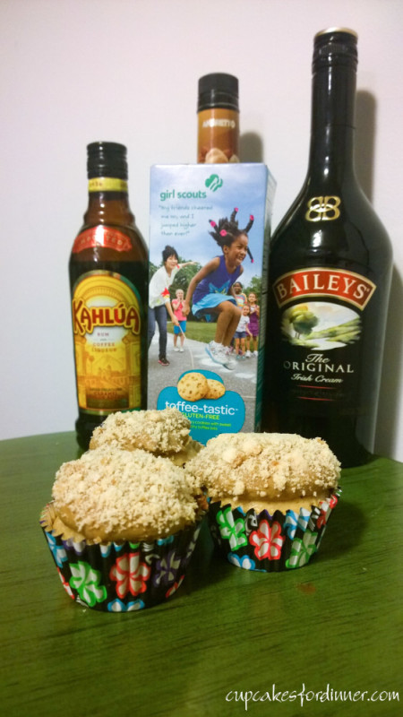 Buttered Toffee Cocktail Cupcakes