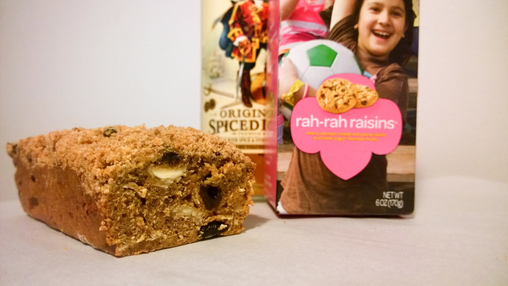 Rah-Rah Rum Raisin Bread with Cookie Streusel