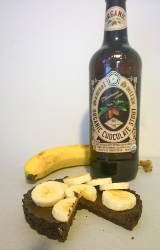 Chocolate Banana Tarts with Chocolate Stout