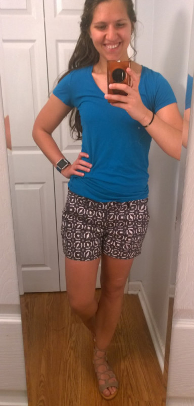 Cindie Linen Printed Short