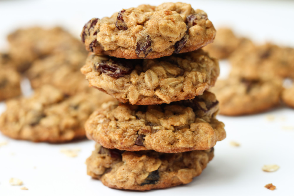 Chocolate Cherry Oatmeal Cookies