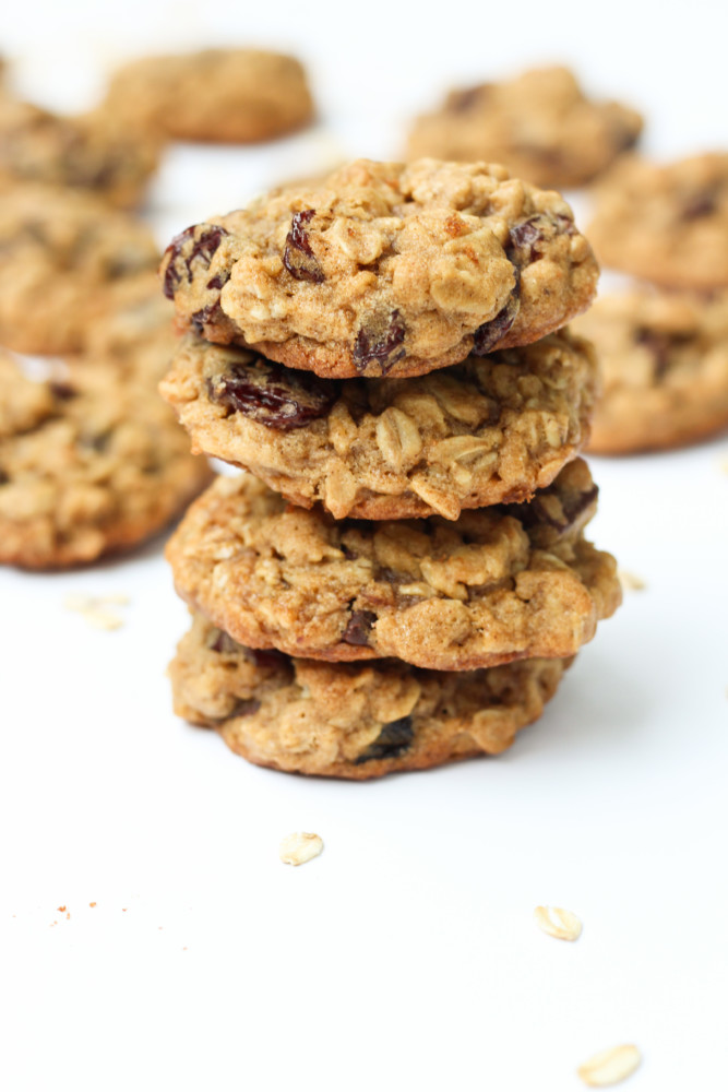 Chocolate Cherry Oatmeal Cookies