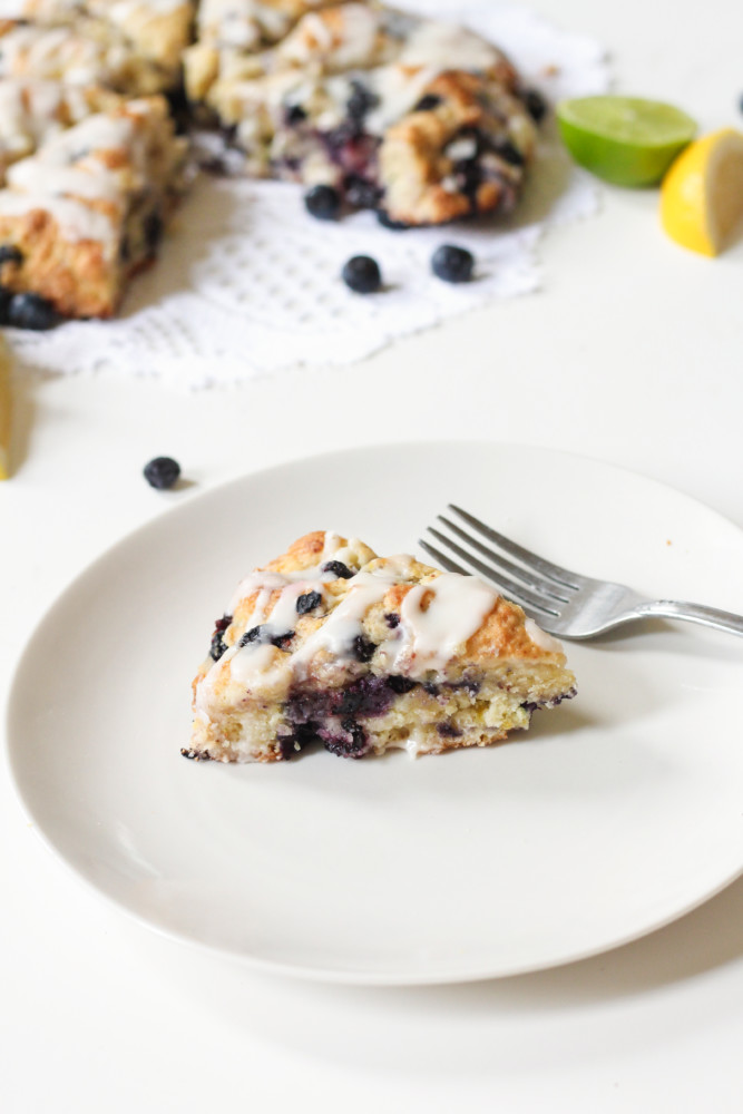 Blueberry Lemon Lime Mint Scones