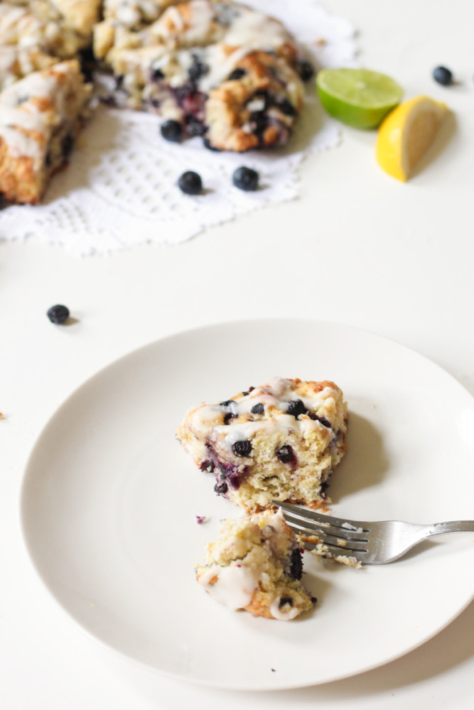 Blueberry Lemon Lime Mint Scones