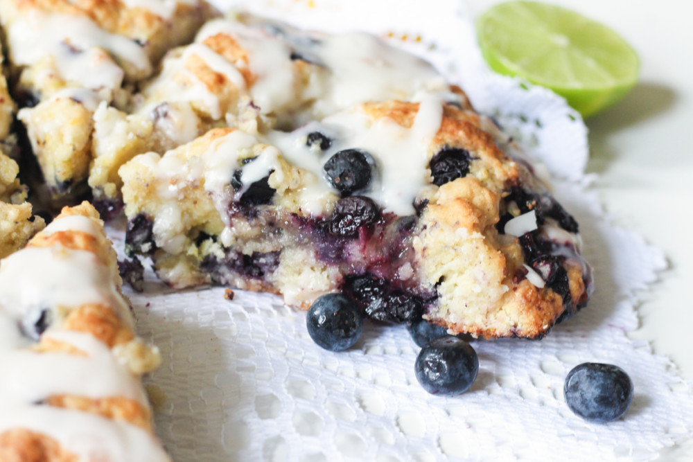 Blueberry Lemon Lime Mint Scones