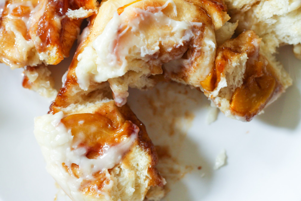 Peach Cinnamon Rolls