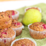 Pistachio Pear Raspberry Muffins