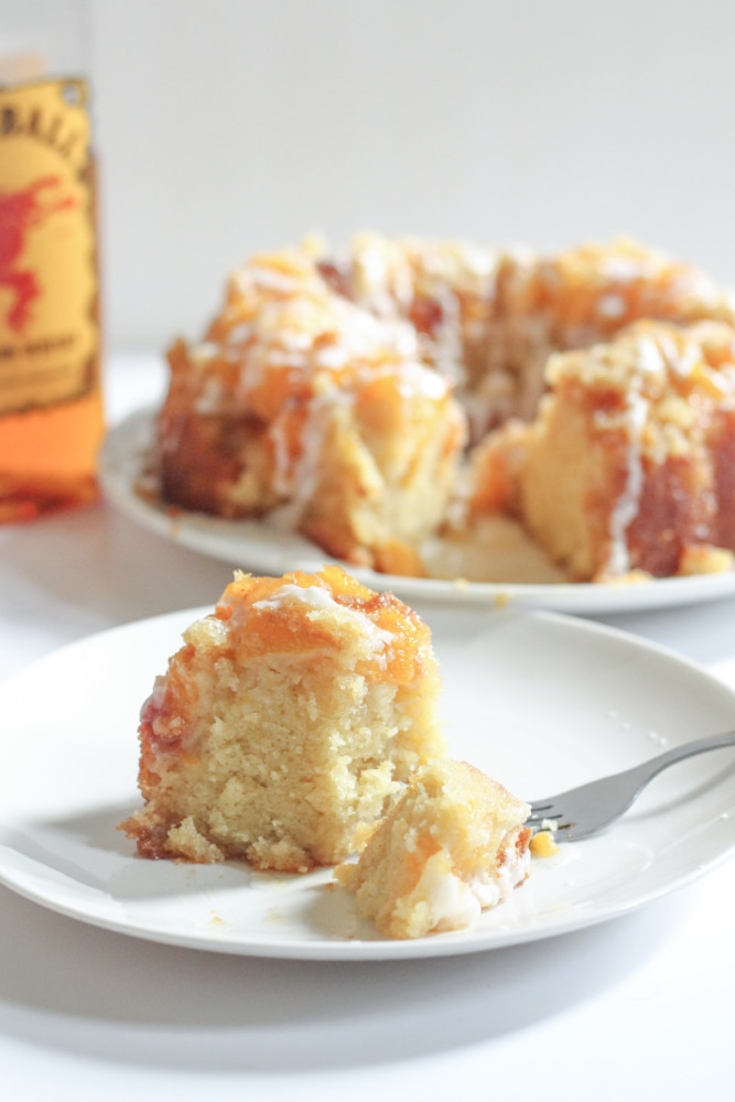 Fireball Vanilla Peach Cake