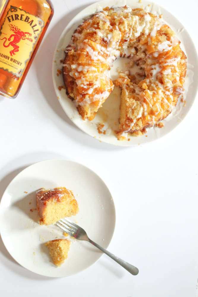 Fireball Vanilla Peach Cake