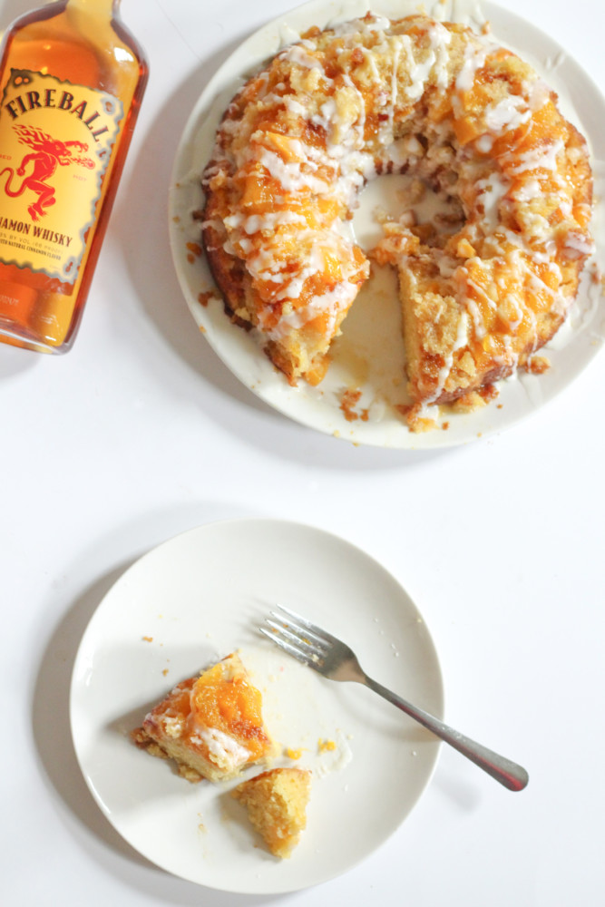 Fireball Vanilla Peach Cake