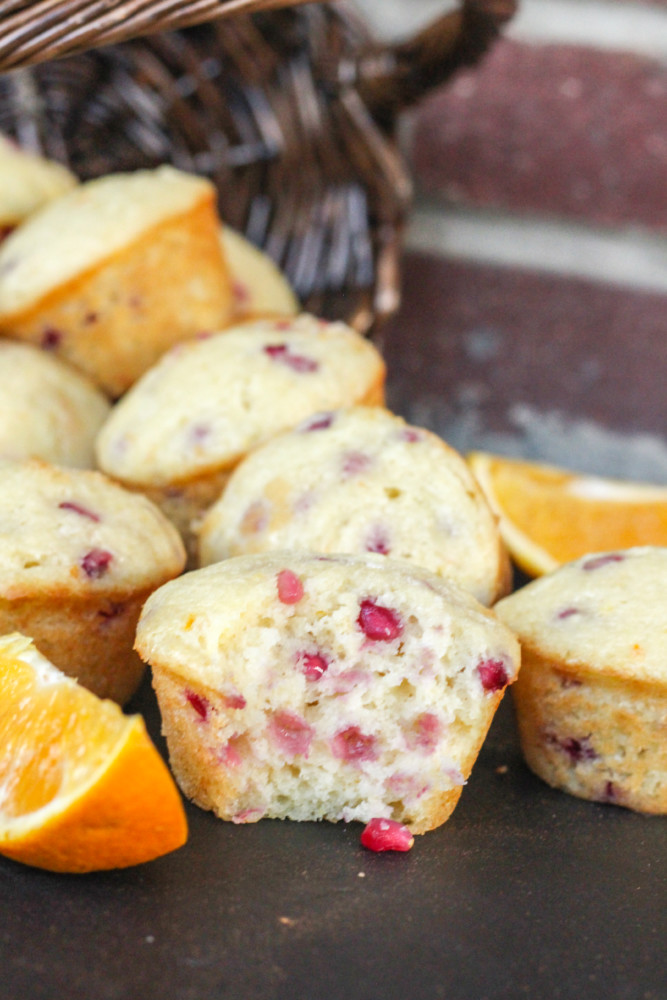 Orange Pomegranate Muffins