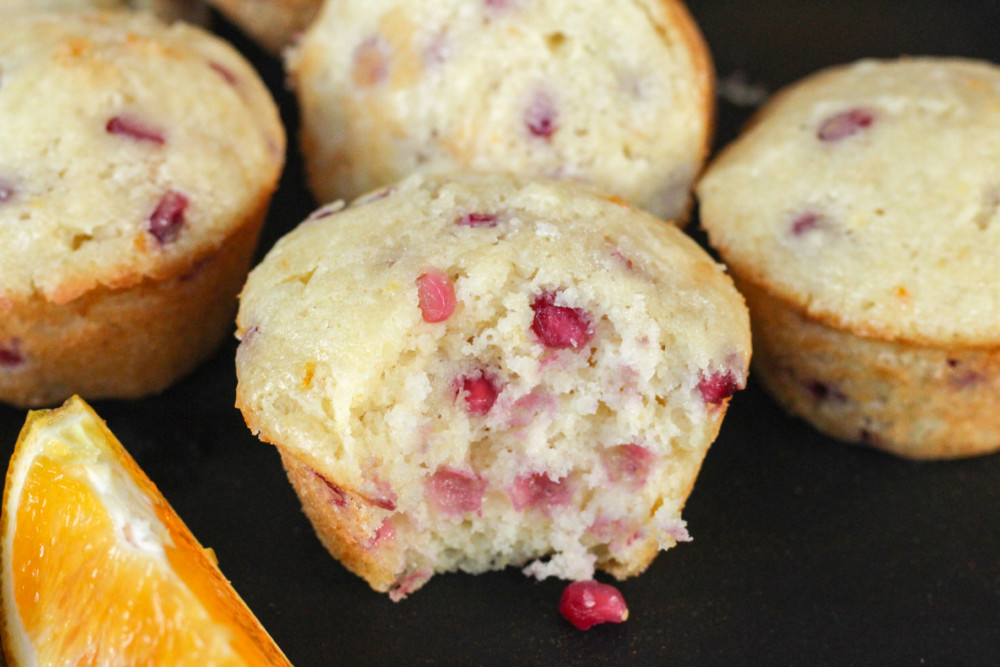 Orange Pomegranate Muffins